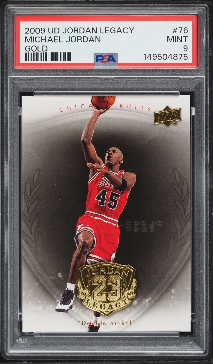 2009 Upper Deck Jordan Legacy Gold Michael Jordan #76 PSA 9 MINT