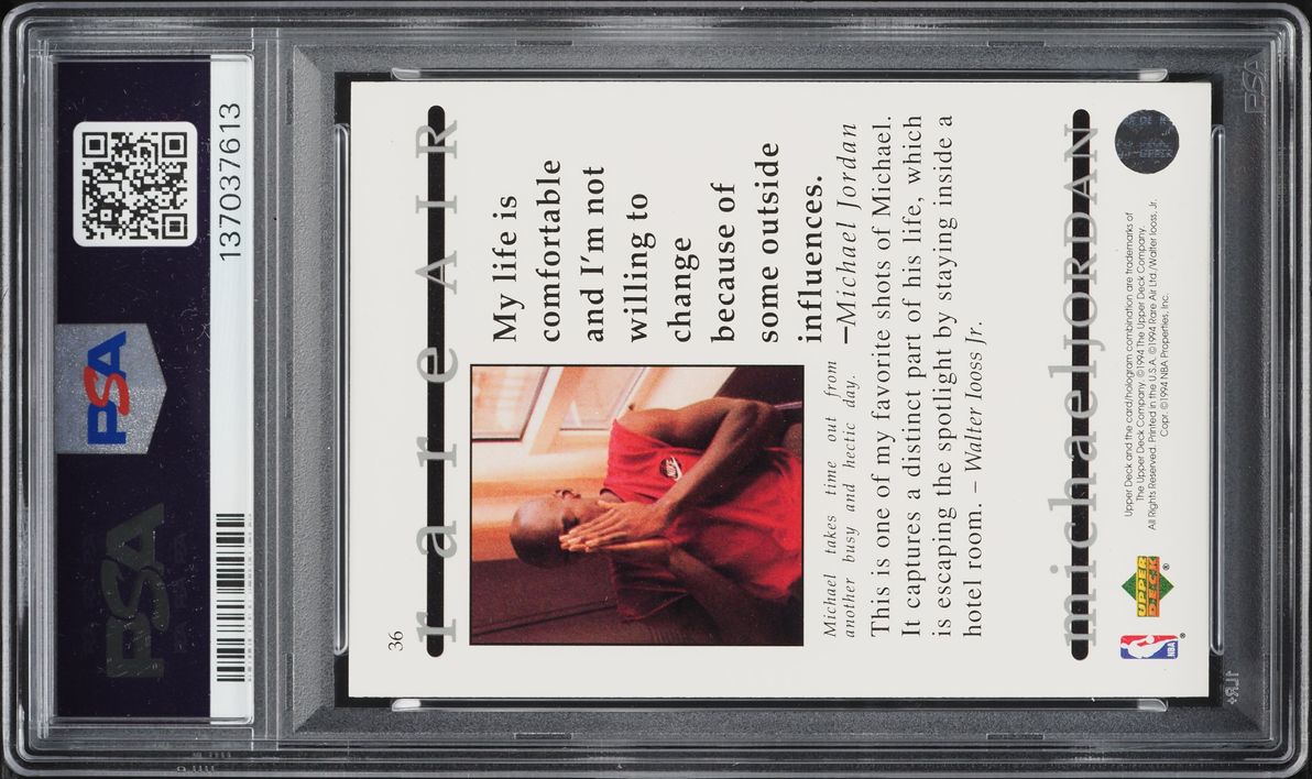 1994 Upper Deck MJ Rare Air Michael Jordan #36 PSA 9 MINT
