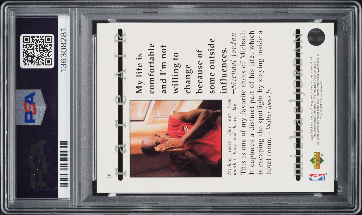 1994 Upper Deck MJ Rare Air Michael Jordan #36 PSA 9 MINT