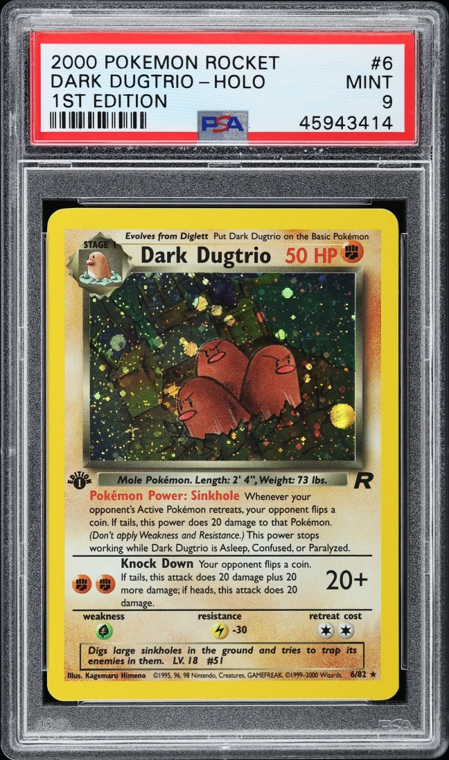 dark dugtrio pokemon card value Pokemon Team Rocket Rare Holo Dark Dugtrio #6 [1st Edition]