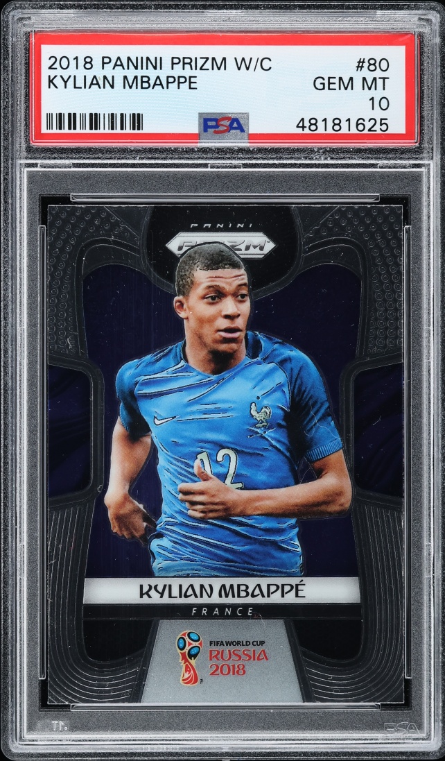 2018 Prizm World Cup Kylian Mbappe Base #80 PSA 10 | Card Ladder