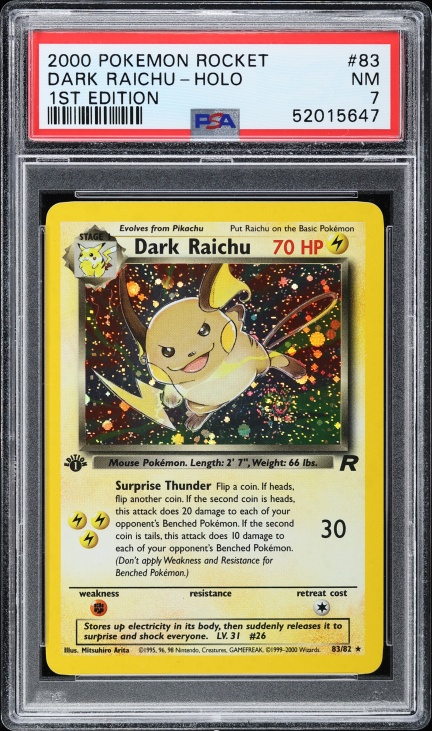 pokemon dark raichu card Dark Raichu