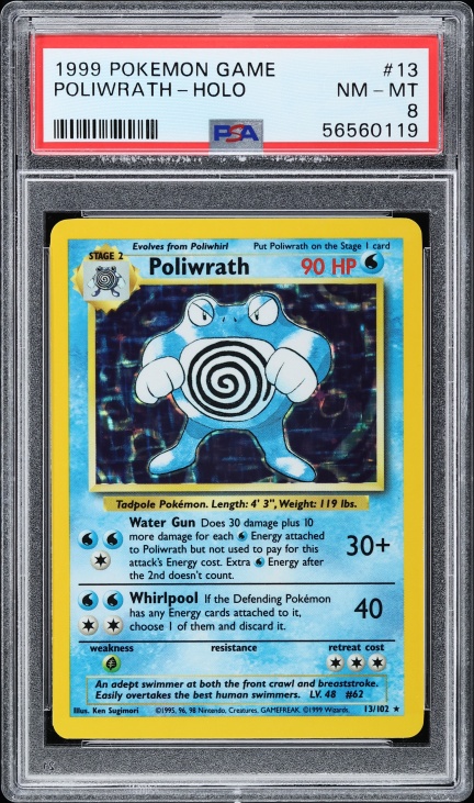2016 Pokemon Japanese 20th Anniversary 1st Edition Holo Poliwrath