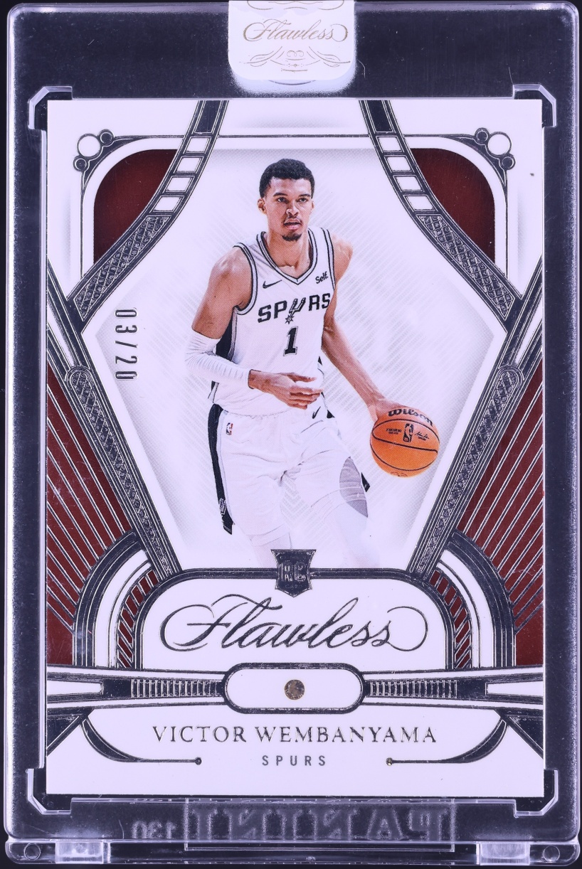 2023 Panini Flawless Gems Victor Wembanyama ROOKIE /20 #28