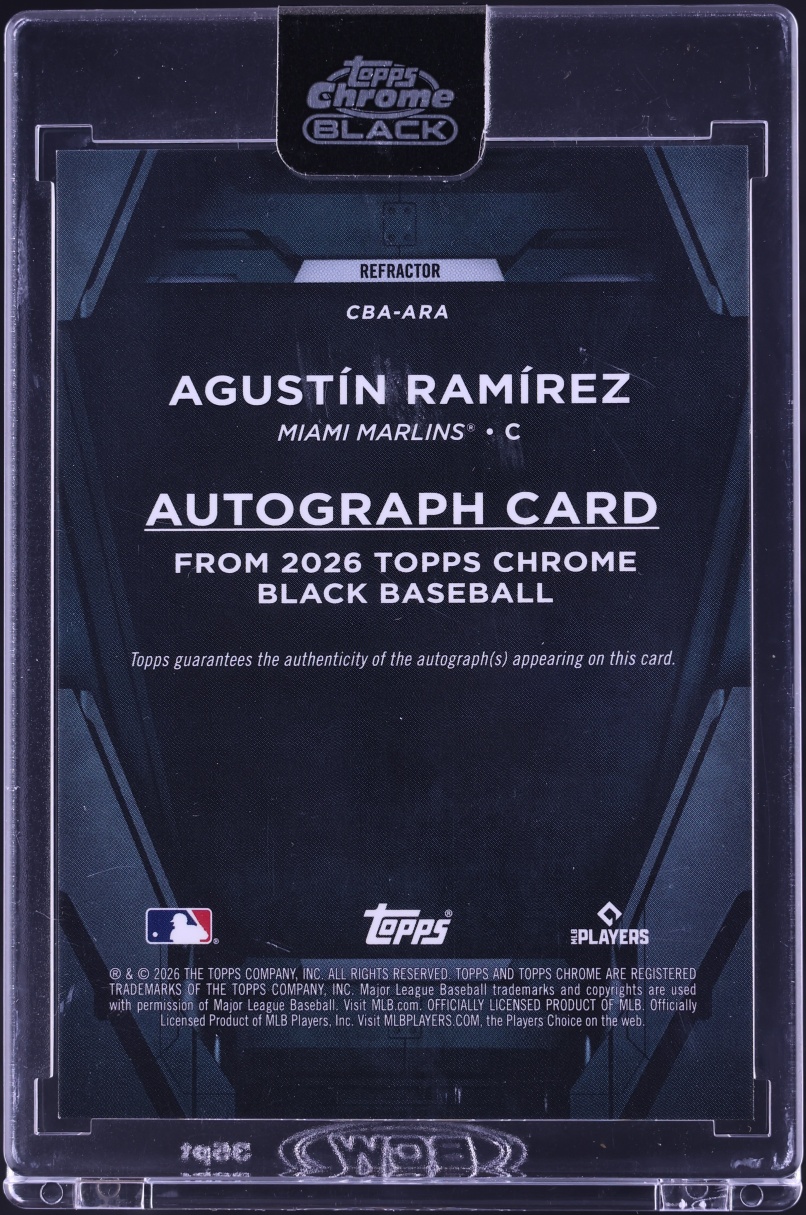 2026 Topps Chrome Black Refractor Agustin Ramirez AUTO /199 #CBA-ARA