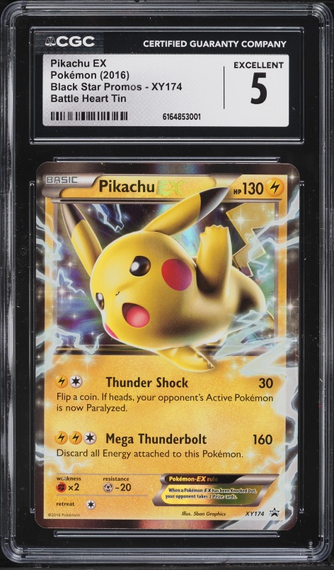 pokemon card new pikachu ex xy174 Pokmon - Pokmon XY Promos - Trading Card - Excellent Condition have for your premier collection. Pokmon Pikachu EX XY174 &