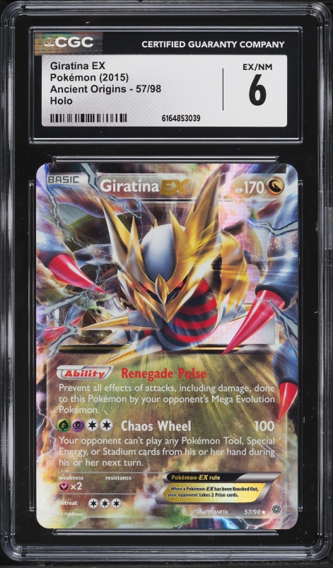 giratina ex pokemon card - Giratina-EX (57/98) - Ancient Origins Renegade Pulse If your opponents Active Pokemon is Mega Evolved Pokemon X and Y Ancient