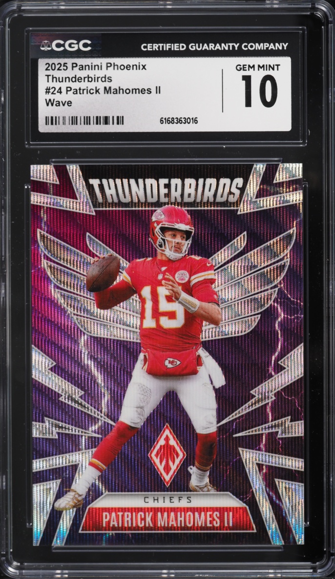 2025 Panini Phoenix Thunderbirds Wave Patrick Mahomes II /299 #24 CGC 10 GEM MINT