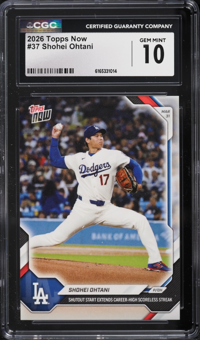 2026 Topps Now Shohei Ohtani #37 CGC 10 GEM MINT