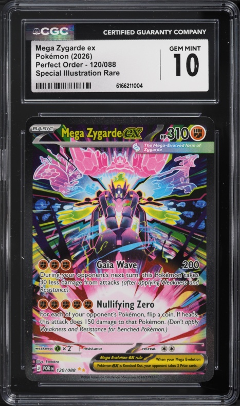 2026 Pokemon Japanese Mega Nihil Zero MUR Mega Zygarde ex #117 CGC