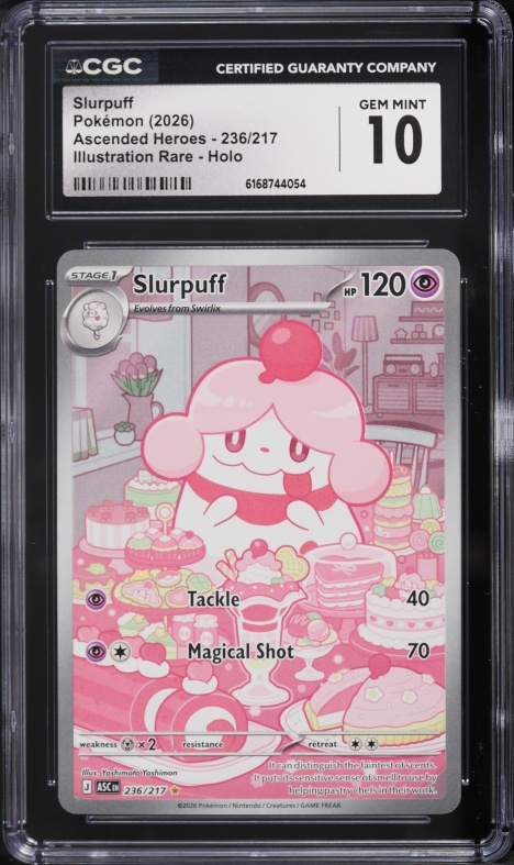 2026 Pokemon Mega Evolution Ascended Heroes IR Slurpuff #236 CGC 10 GEM MINT
