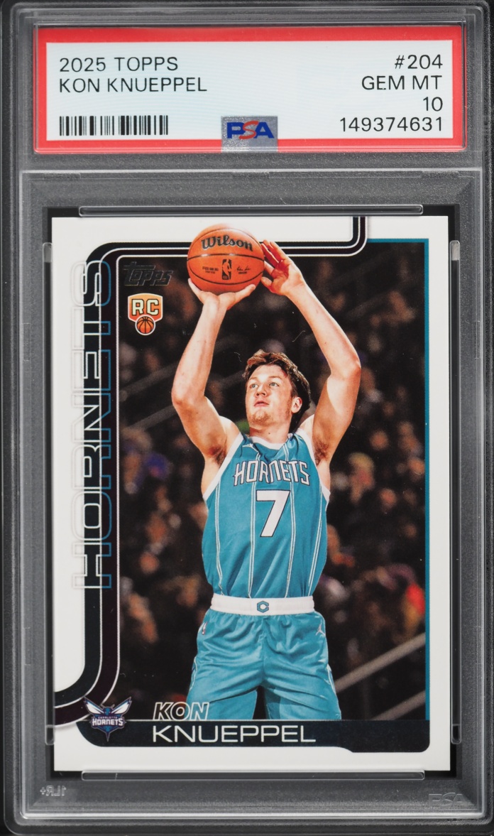 2025 Topps Basketball Kon Knueppel ROOKIE #204 PSA 10 GEM MINT