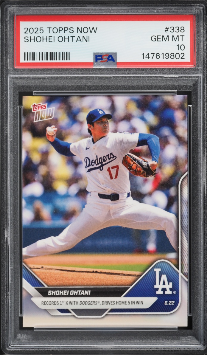 2025 Topps Now Shohei Ohtani #338 PSA 10 GEM MINT