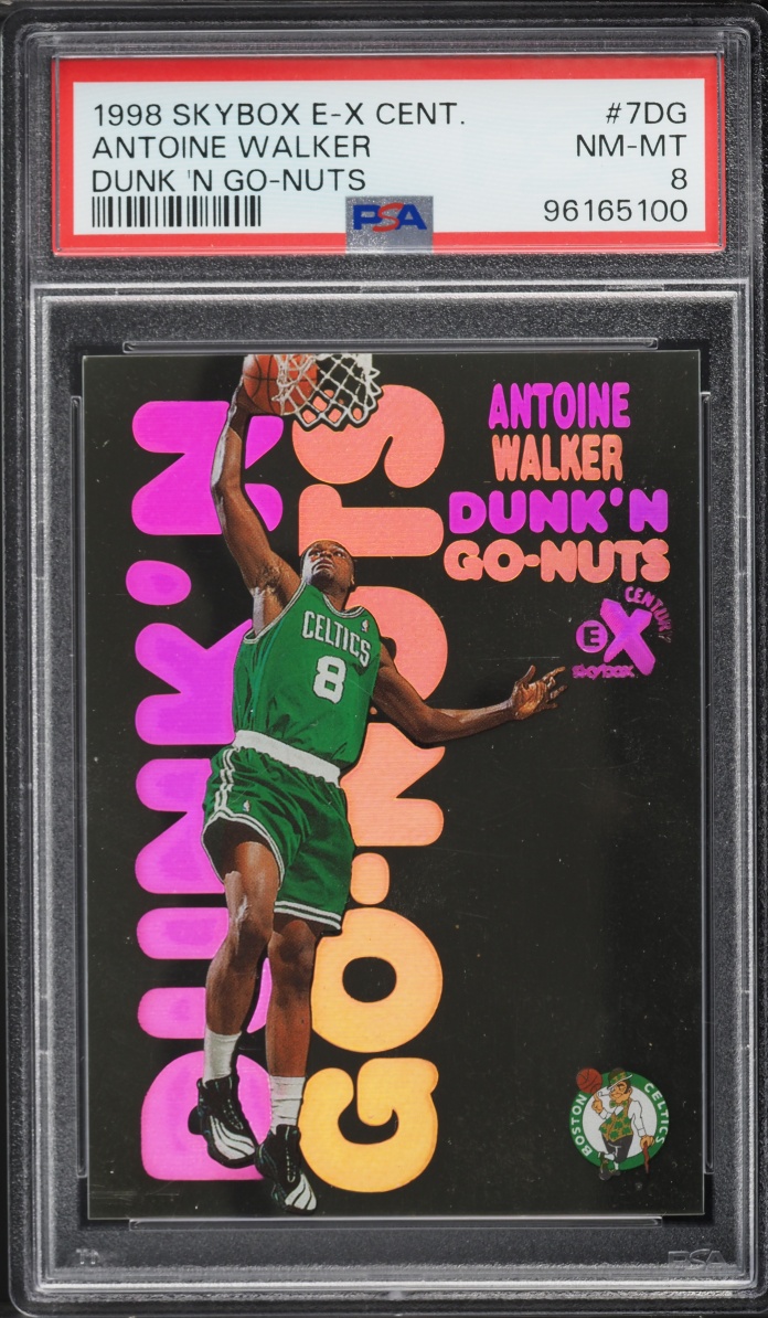 1998 Skybox E-X Century Dunk 'N Go-Nuts Antoine Walker #7DG PSA 8 NM-MT