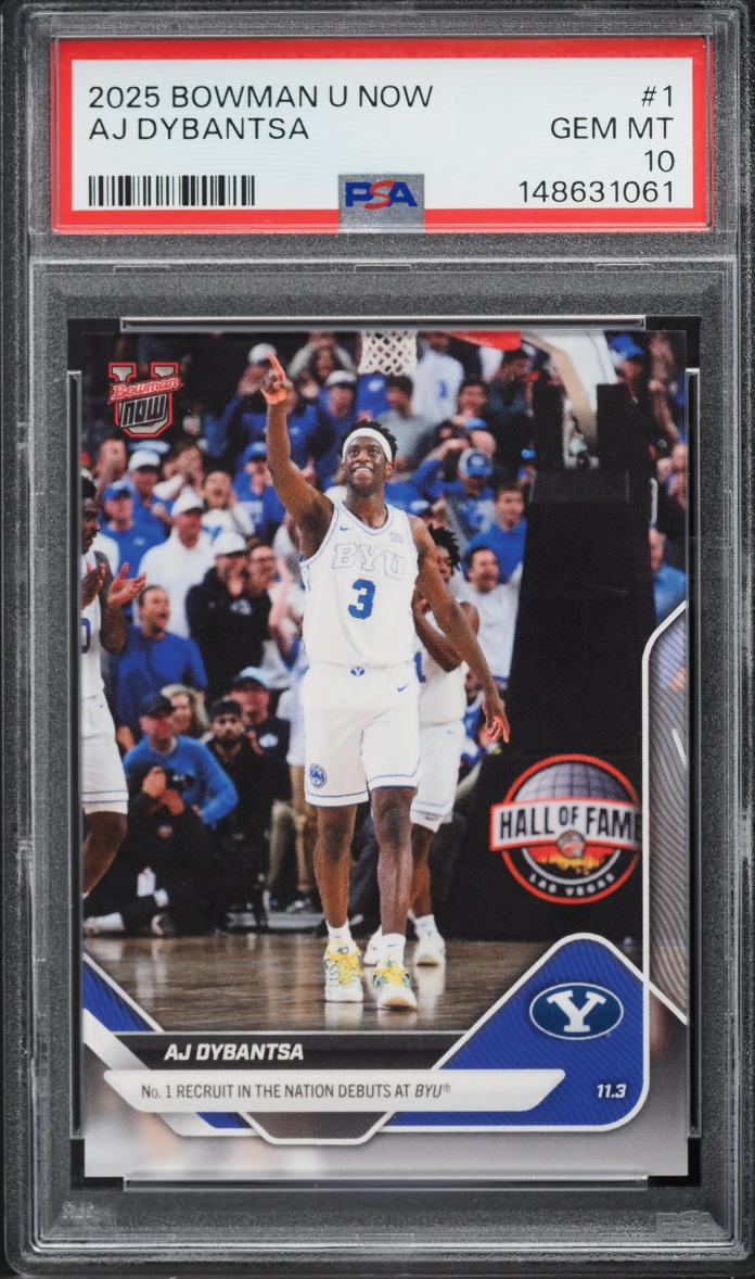 2025 Bowman U Now AJ Dybantsa ROOKIE #1 PSA 10 GEM MINT