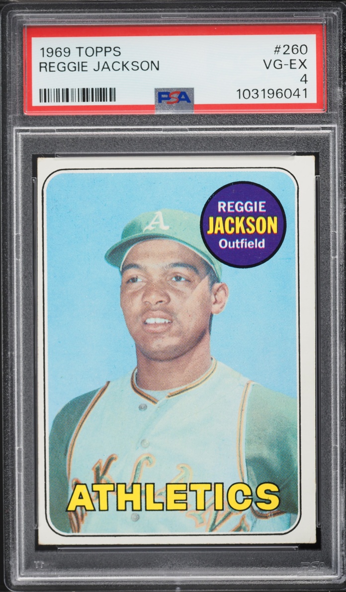 1969 Topps Reggie Jackson ROOKIE #260 PSA 4 VGEX