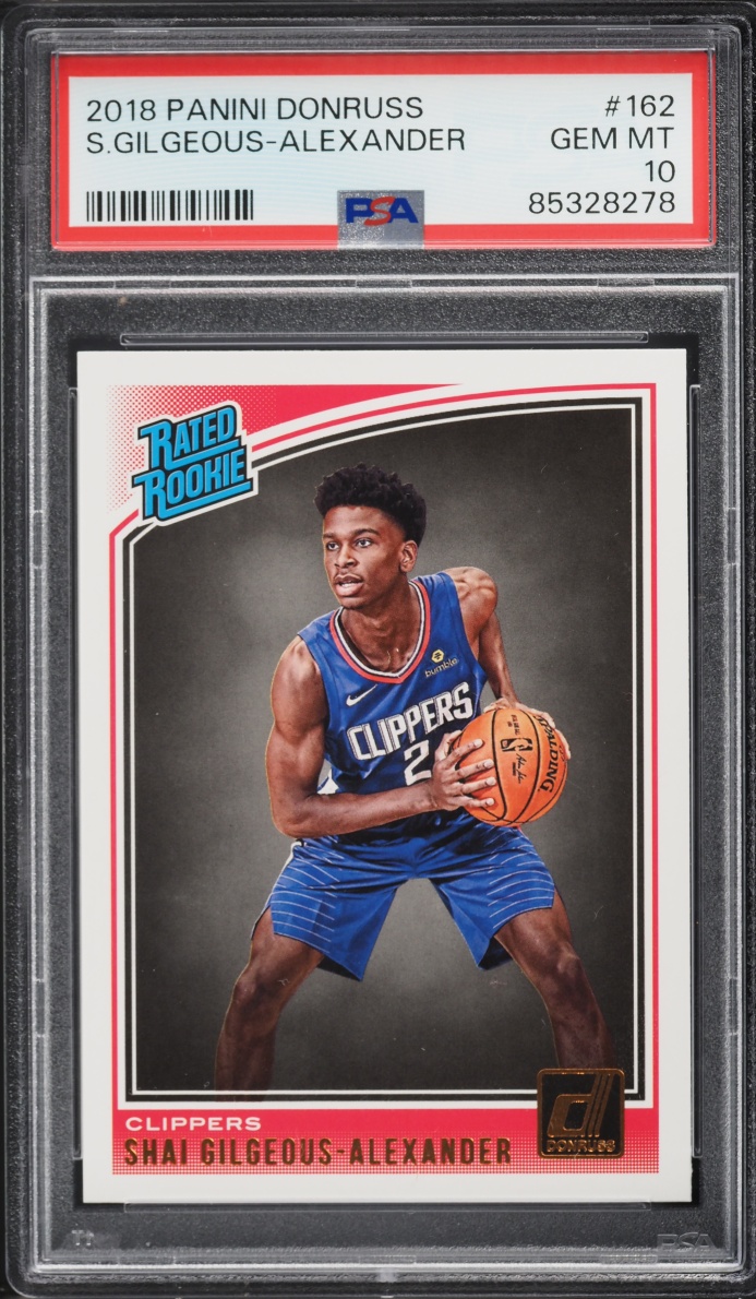 2018 Donruss Basketball Shai Gilgeous-Alexander ROOKIE #162 PSA 10 GEM MINT