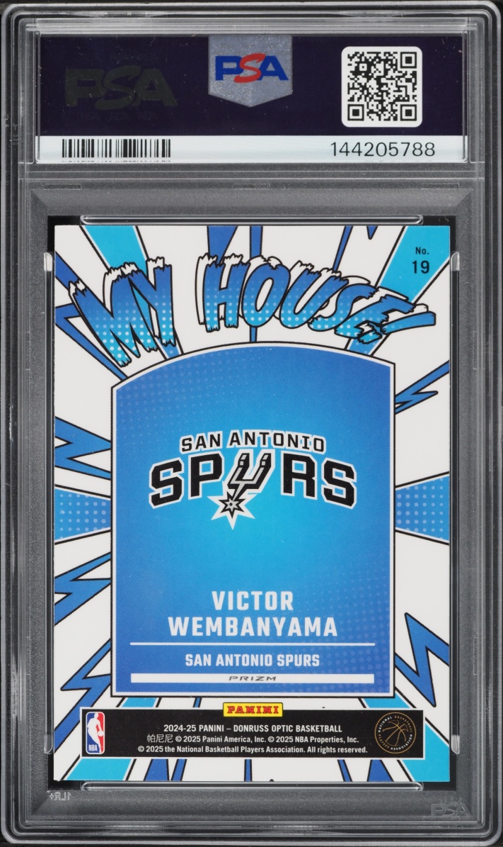 2024 Donruss Optic My House! Purple Victor Wembanyama #19 PSA 10 GEM MINT
