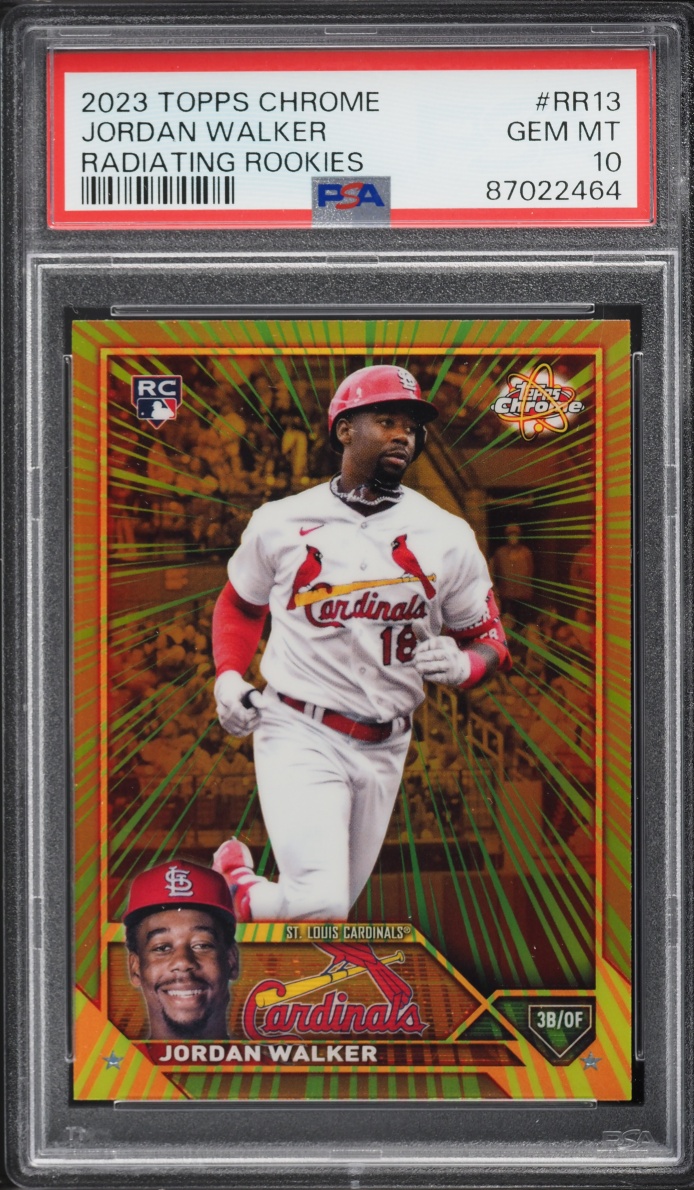 2023 Topps Chrome Radiating Jordan Walker ROOKIE #RR-13 PSA 10 GEM MINT