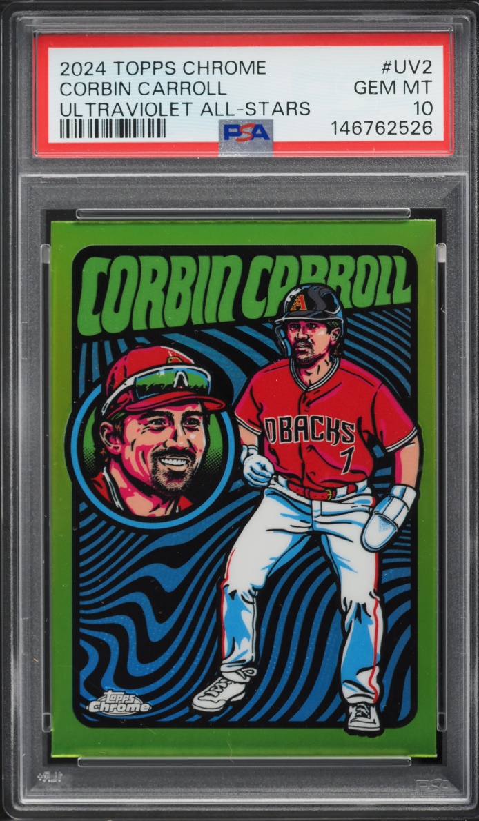 2024 Topps Chrome Ultra Violet All Stars Corbin Carroll #UV2 PSA 10 GEM MINT