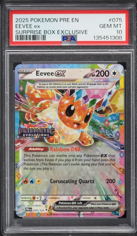 2024 Pokemon Japanese SV Terastal Fest ex SAR Eevee ex #223 PSA 10