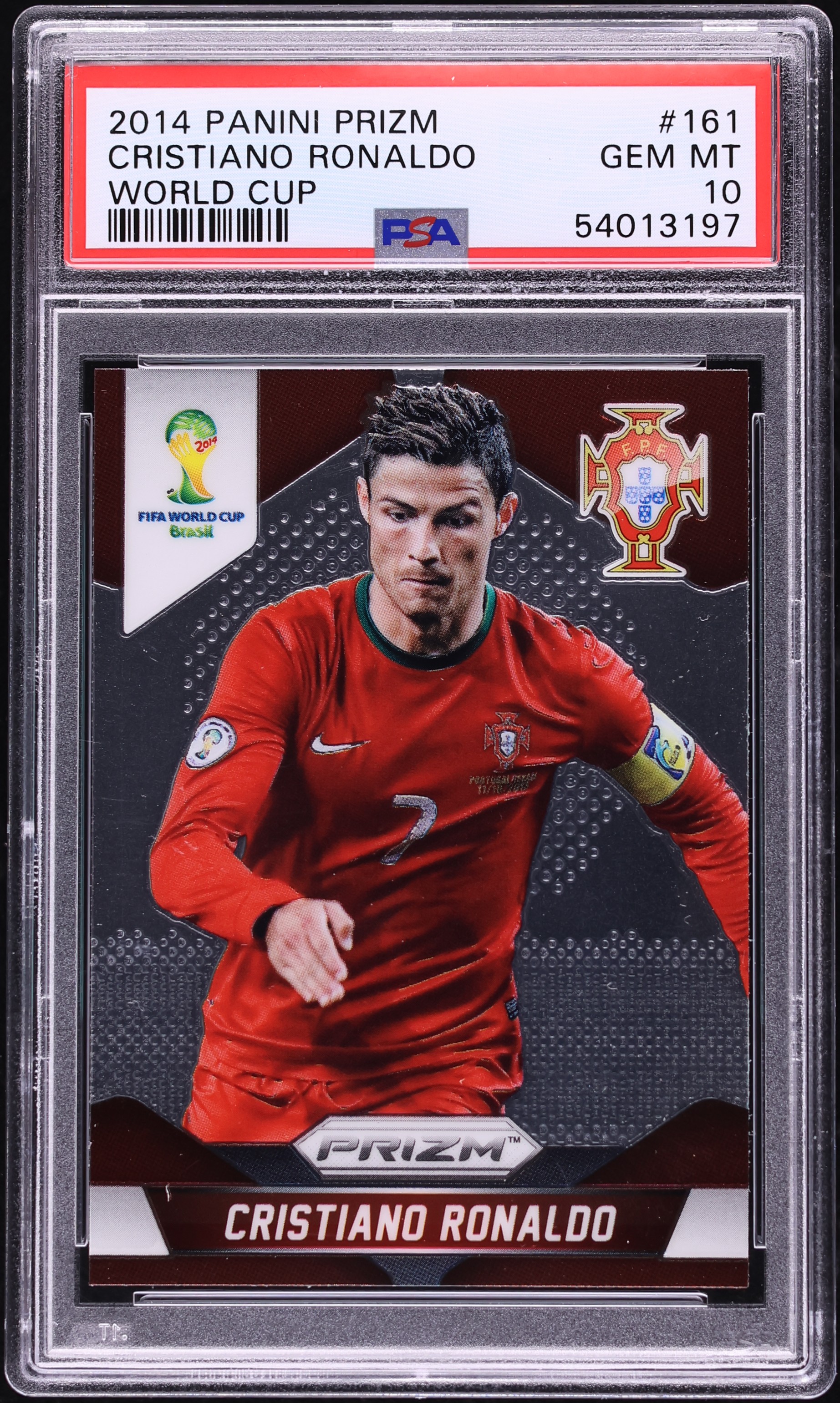 2014 Panini Prizm World Cup Cristiano Ronaldo #161 PSA 10 GEM MINT