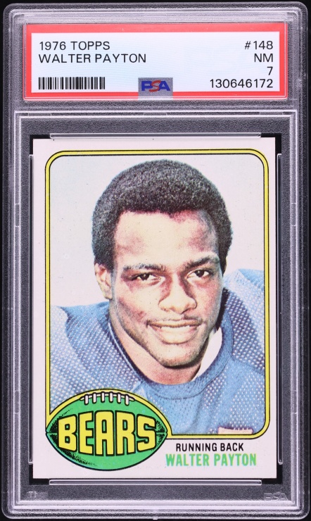 1976 Topps Football Walter Payton ROOKIE #148 PSA 7 NRMT