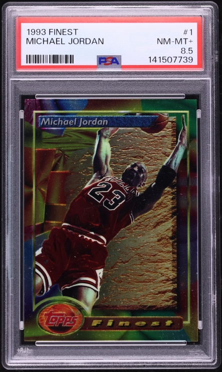 1993 Finest Basketball Michael Jordan #1 PSA 8.5 NM-MT+
