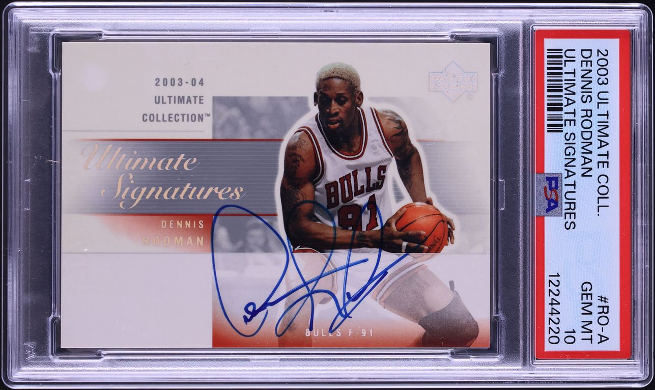 2003 Ultimate Collection Dennis Rodman AUTO #RO-A PSA 10 GEM MINT