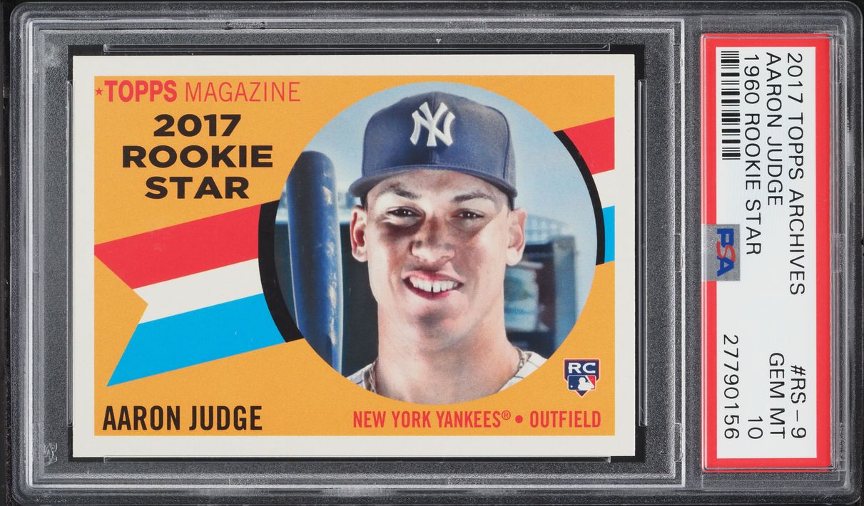 2017 Topps Archives '60 Star Aaron Judge ROOKIE #RS-9 PSA 10 GEM MINT