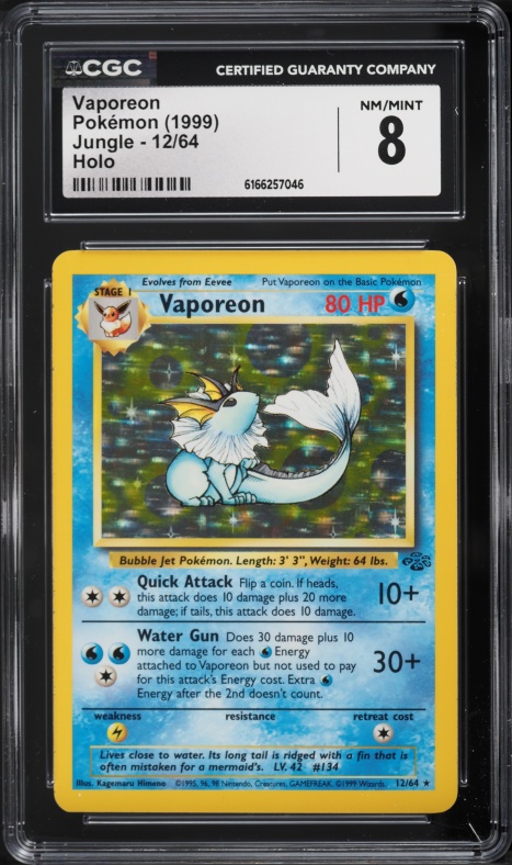 2025 Pokemon SV Prismatic Evolutions Reverse Holo Vaporeon #22 PSA