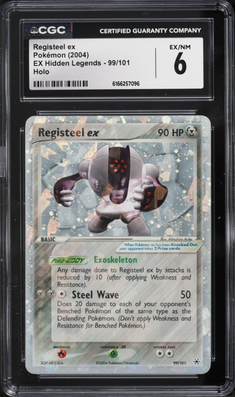2004 Pokemon EX Hidden Legends Holo Registeel EX #99 CGC 6 EXMT