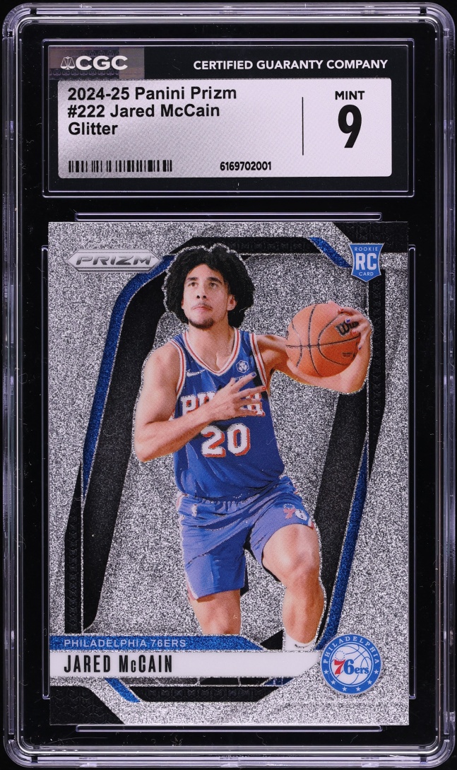 2024 Panini Prizm Glitter Jared McCain ROOKIE #222 CGC 9 MINT