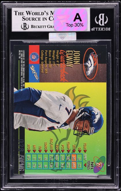 1998 Metal Universe Precious Metal Gems PMG John Elway /50 #7 MBA BGS 8.5 NM-MT+