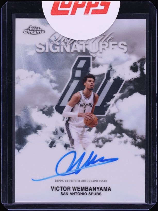 2025 Topps Chrome Sky Write Signatures Victor Wembanyama AUTO #SWS-VW