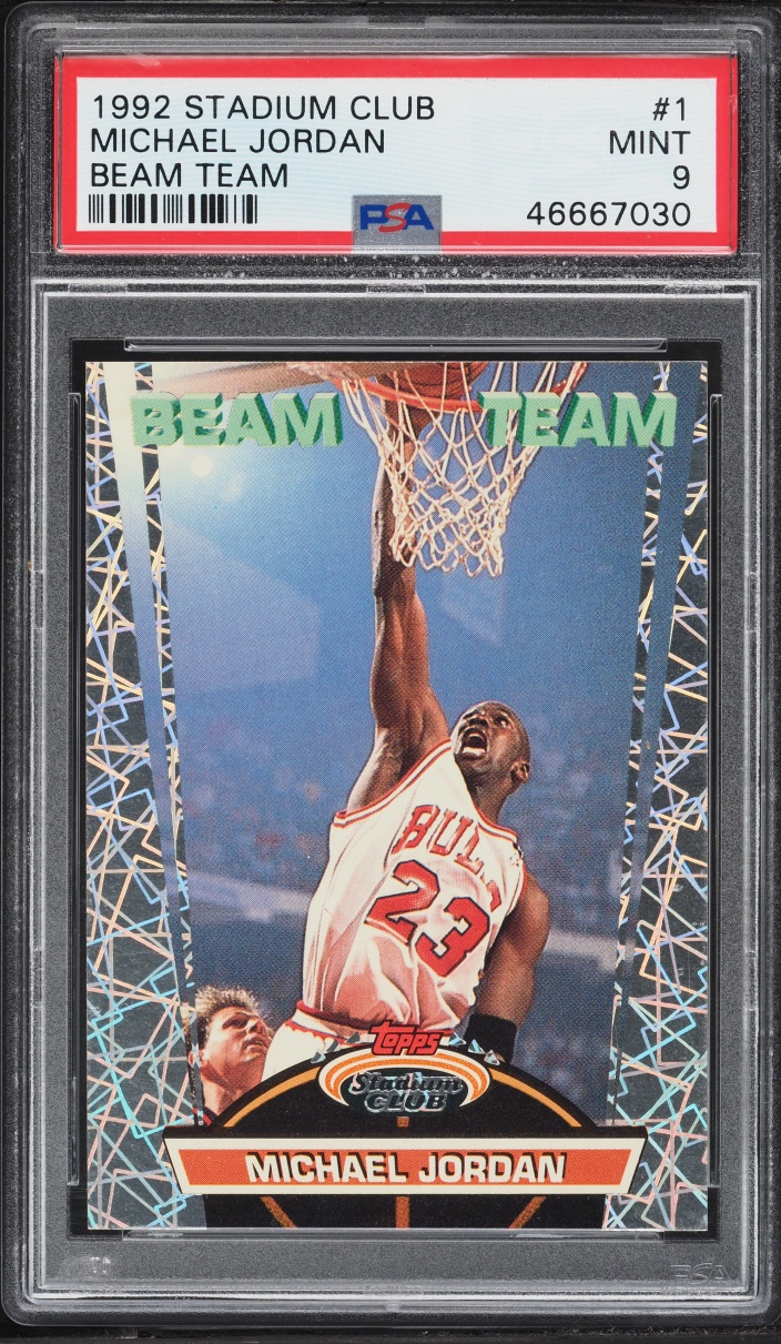 1992 Stadium Club Beam Team Michael Jordan #1 PSA 9 MINT