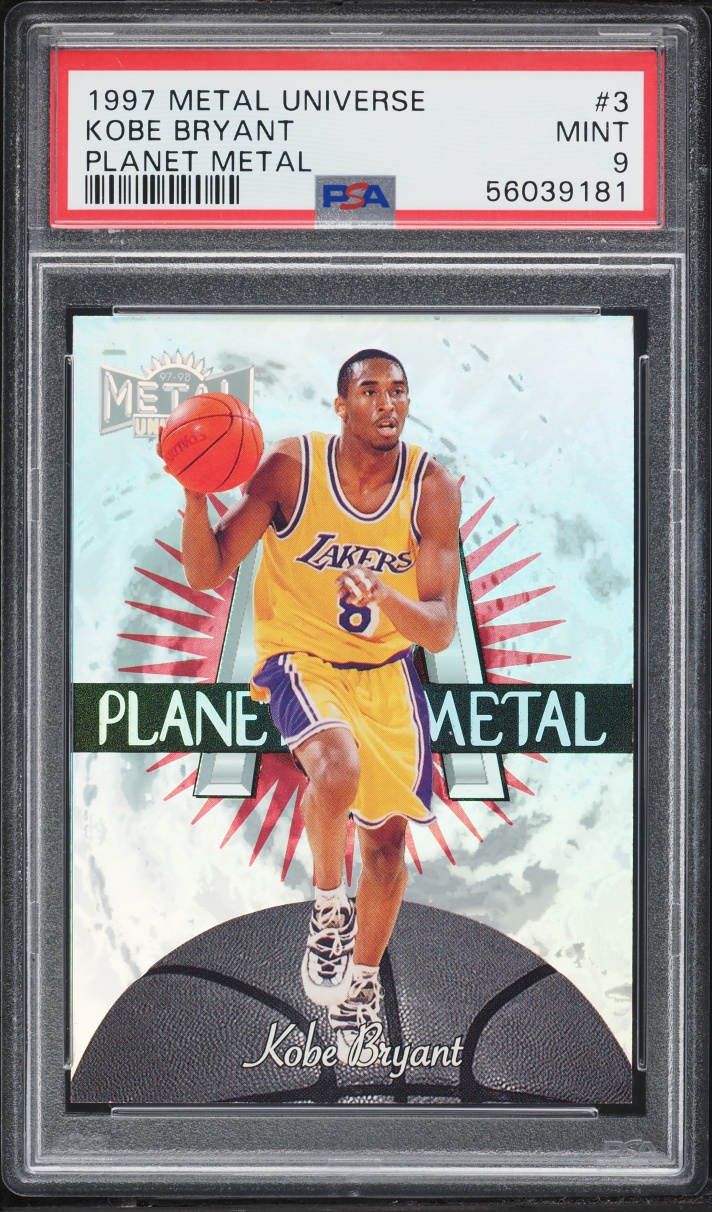 1997 Metal Universe Planet Metal Kobe Bryant #3 PSA 9 MINT