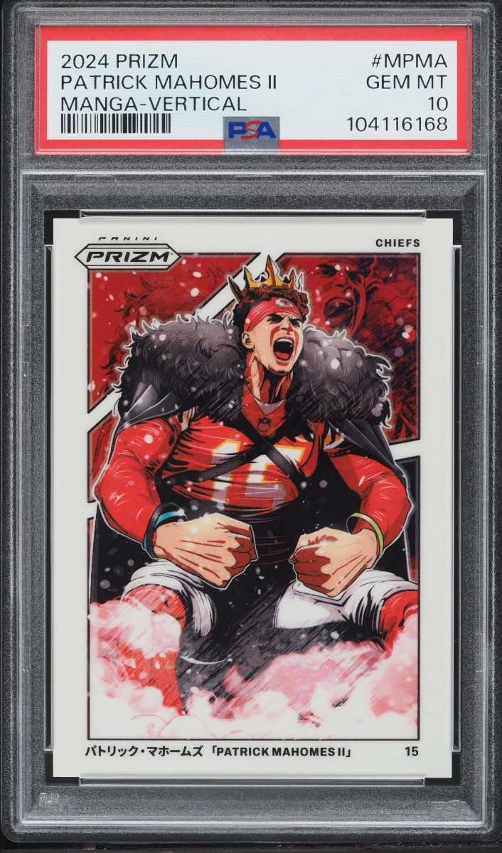 2024 Panini Prizm Manga Vertical Patrick Mahomes II #M-PMA PSA 10 GEM MINT