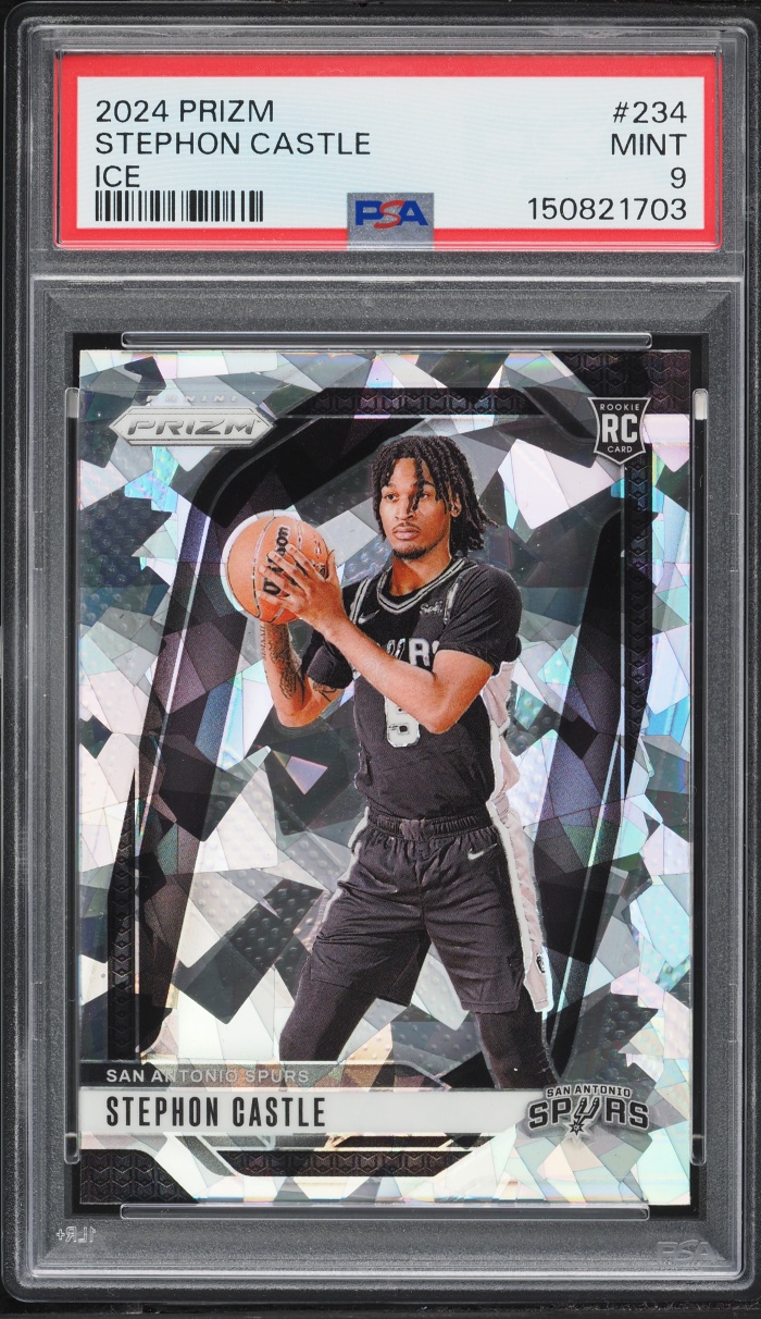 2024 Panini Prizm Ice Stephon Castle ROOKIE #234 PSA 9 MINT