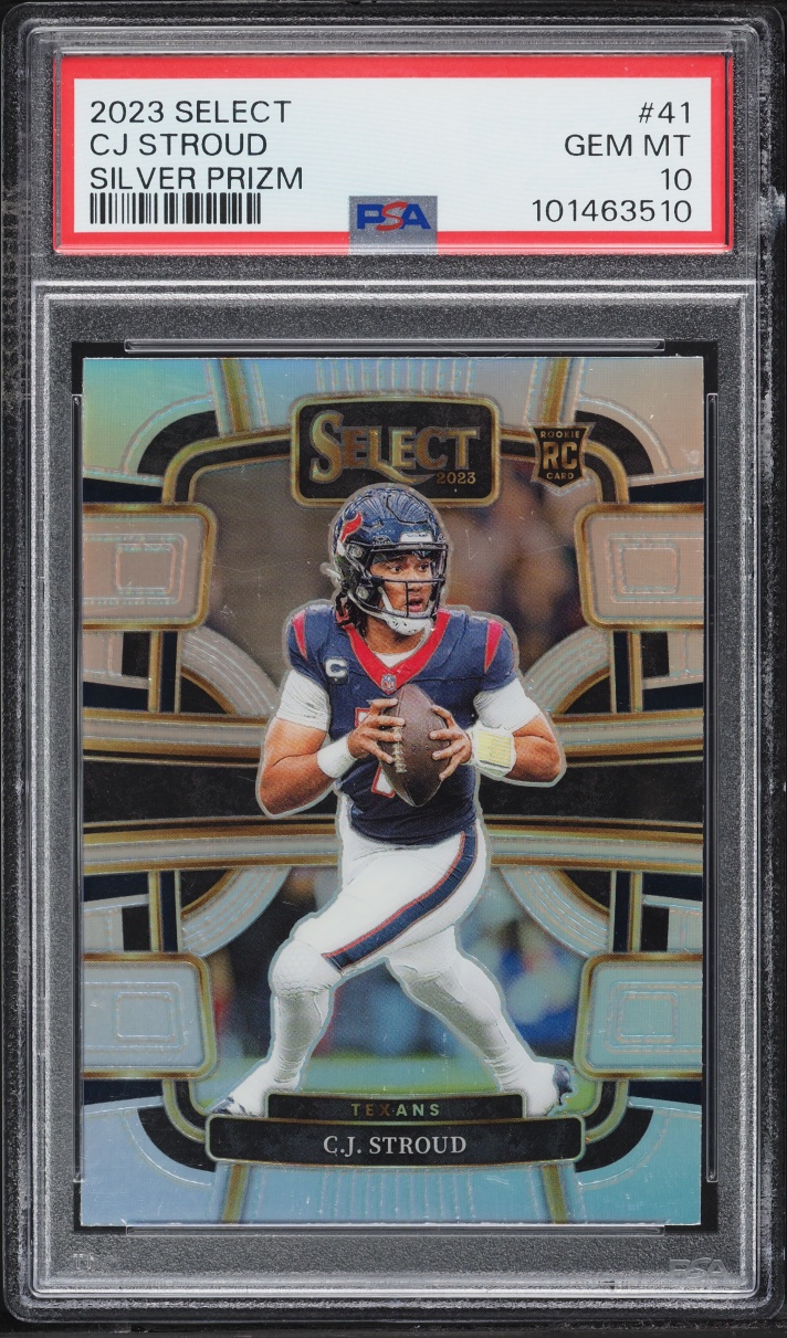2023 Select Concourse Silver Prizm CJ Stroud ROOKIE #41 PSA 10 GEM MINT