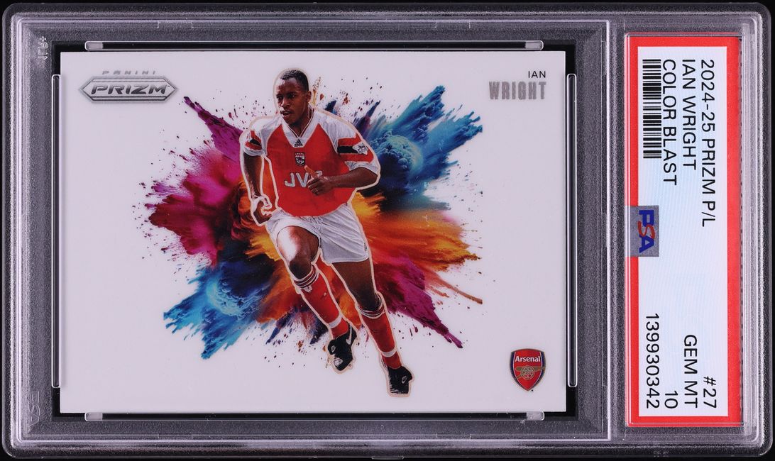 2024 Panini Prizm Premier League Color Blast Ian Wright #27 PSA 10 GEM MINT