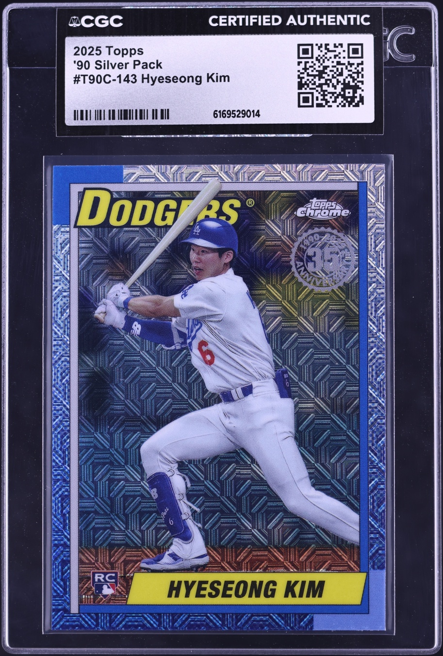 2025 Topps '90 Silver Pack Hyeseong Kim ROOKIE #T90C-143 CGC AUTH