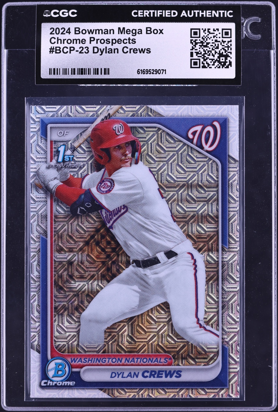 2024 Bowman Chrome Mega Box Dylan Crews PROSPECT #BCP-23 CGC AUTH