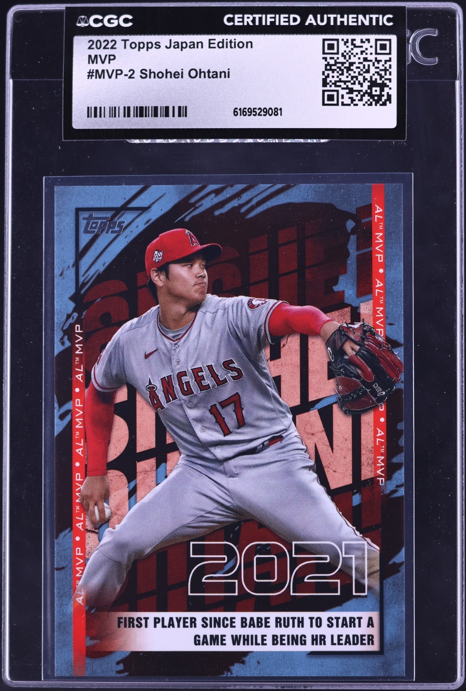 2022 Topps Japan Edition MVP Shohei Ohtani #MVP-2 CGC AUTH