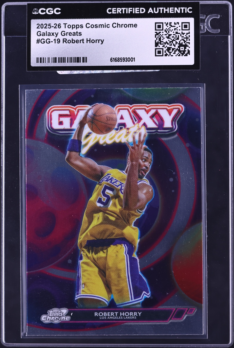 2025 Topps Chrome Cosmic Galaxy Greats Robert Horry #GG-19 CGC AUTH