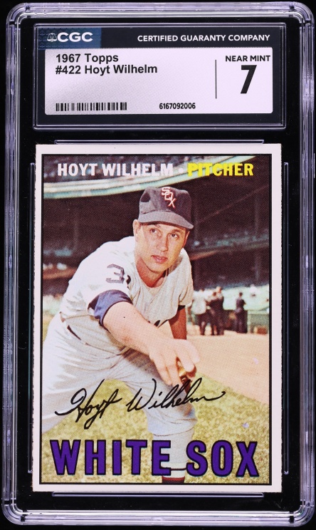 1967 Topps Hoyt Wilhelm #422 CGC 7 NRMT
