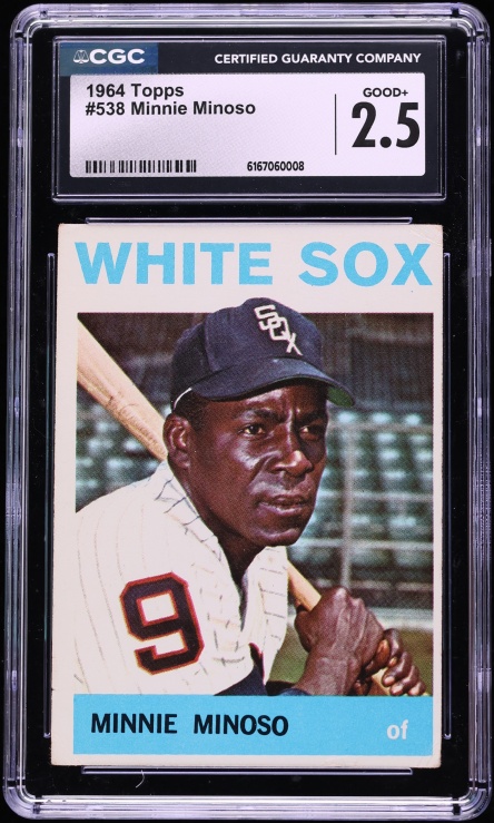 1964 Topps Minnie Minoso #538 CGC 2.5 GD+
