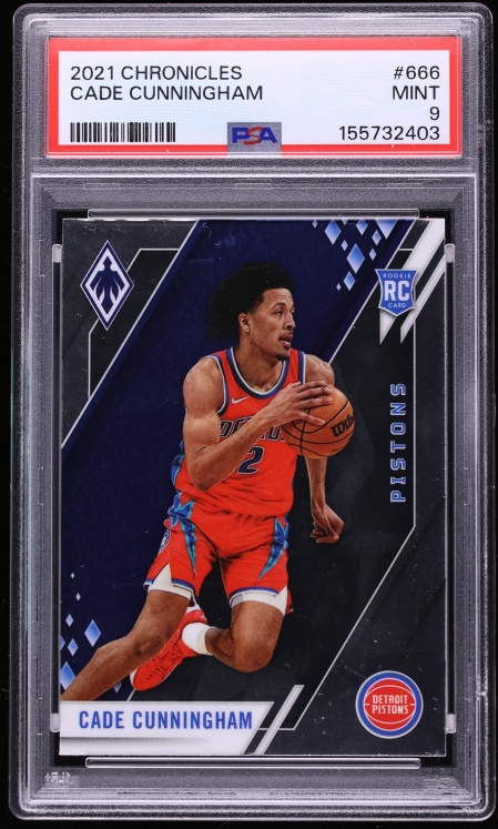 2021 Panini Chronicles Phoenix Cade Cunningham ROOKIE #666 PSA 9 MINT