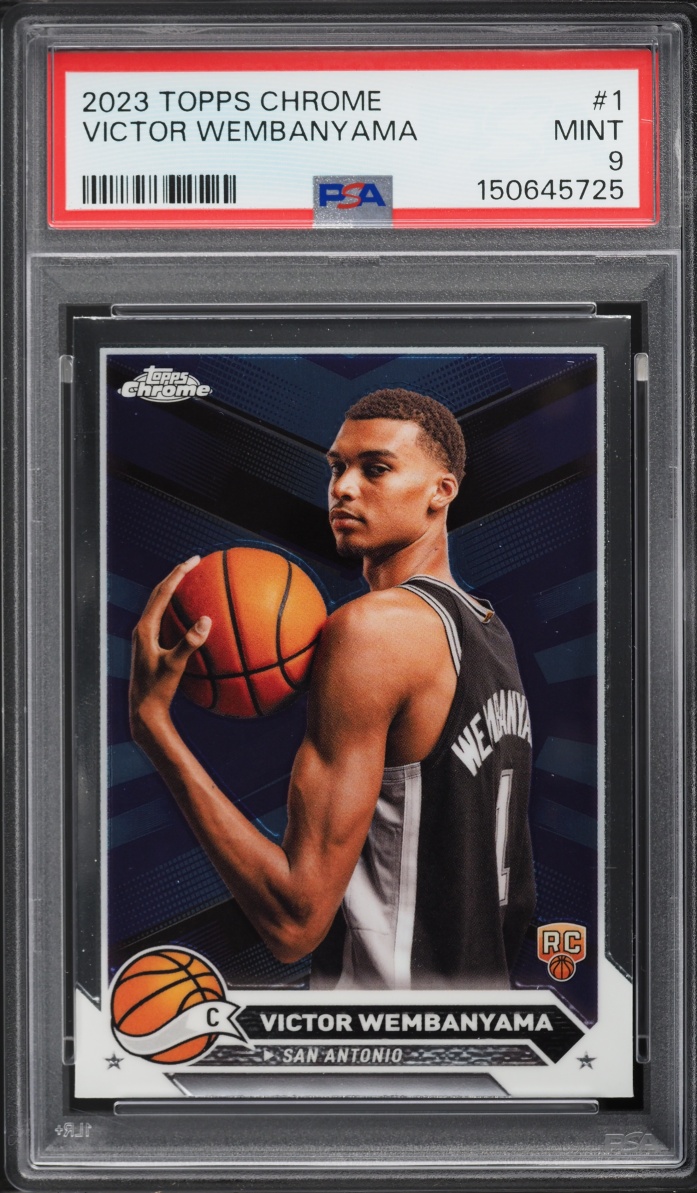 2023 Topps Chrome Victor Wembanyama ROOKIE #1 PSA 9 MINT