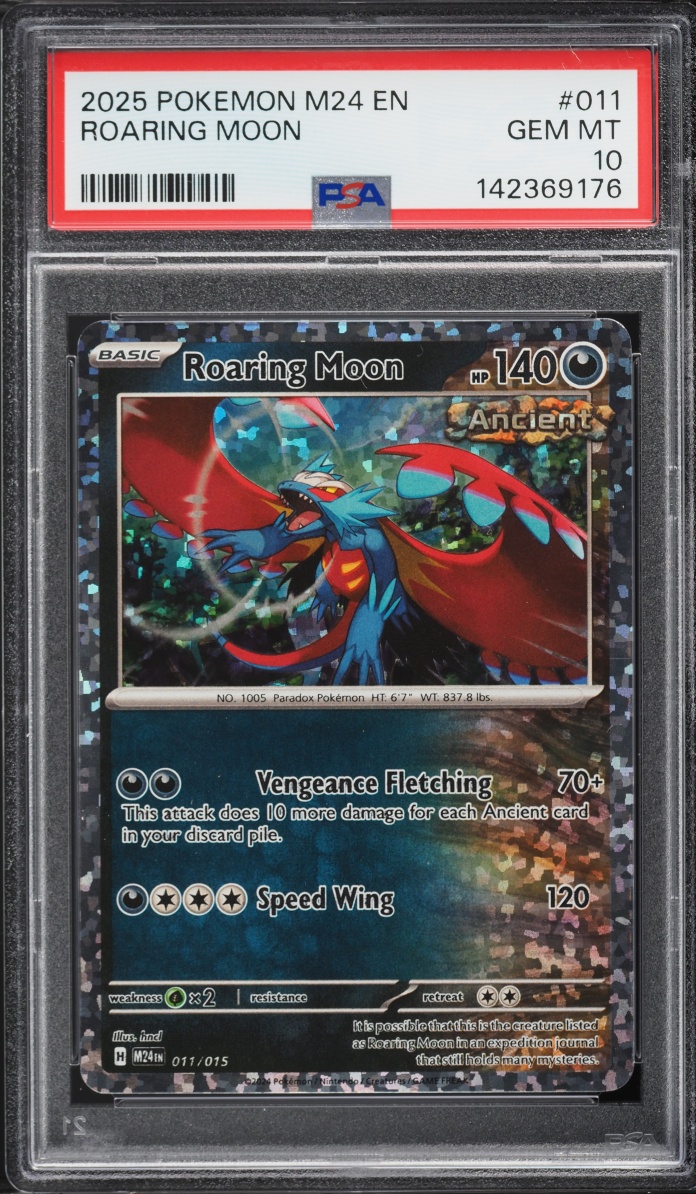 2025 Pokemon Scarlet & Violet McDonald's Collection Holo Roaring Moon #11 PSA 10 GEM MINT